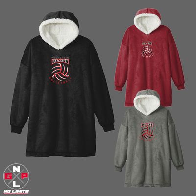 BLAZE VOLLEYBALL EMBROIDERED WEARABLE SNUGGIE
