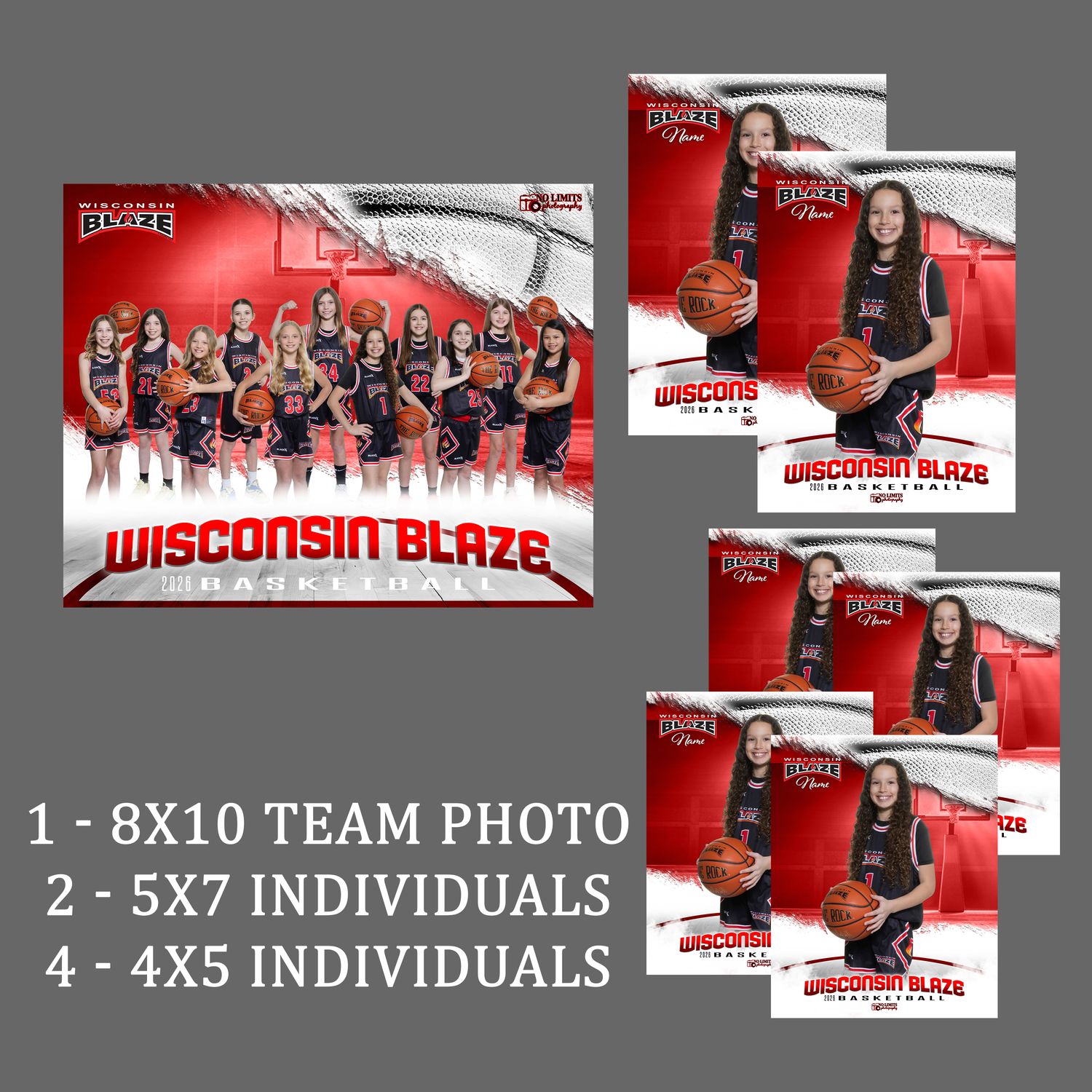 Pack-2 Blaze 8X10 Teammate Pack