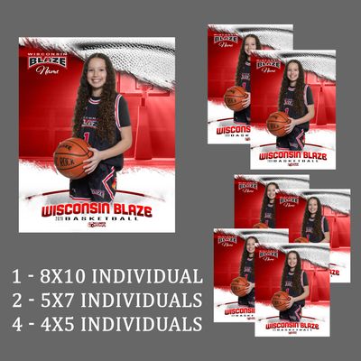 Pack-4 Blaze 8x10 Individual Pack
