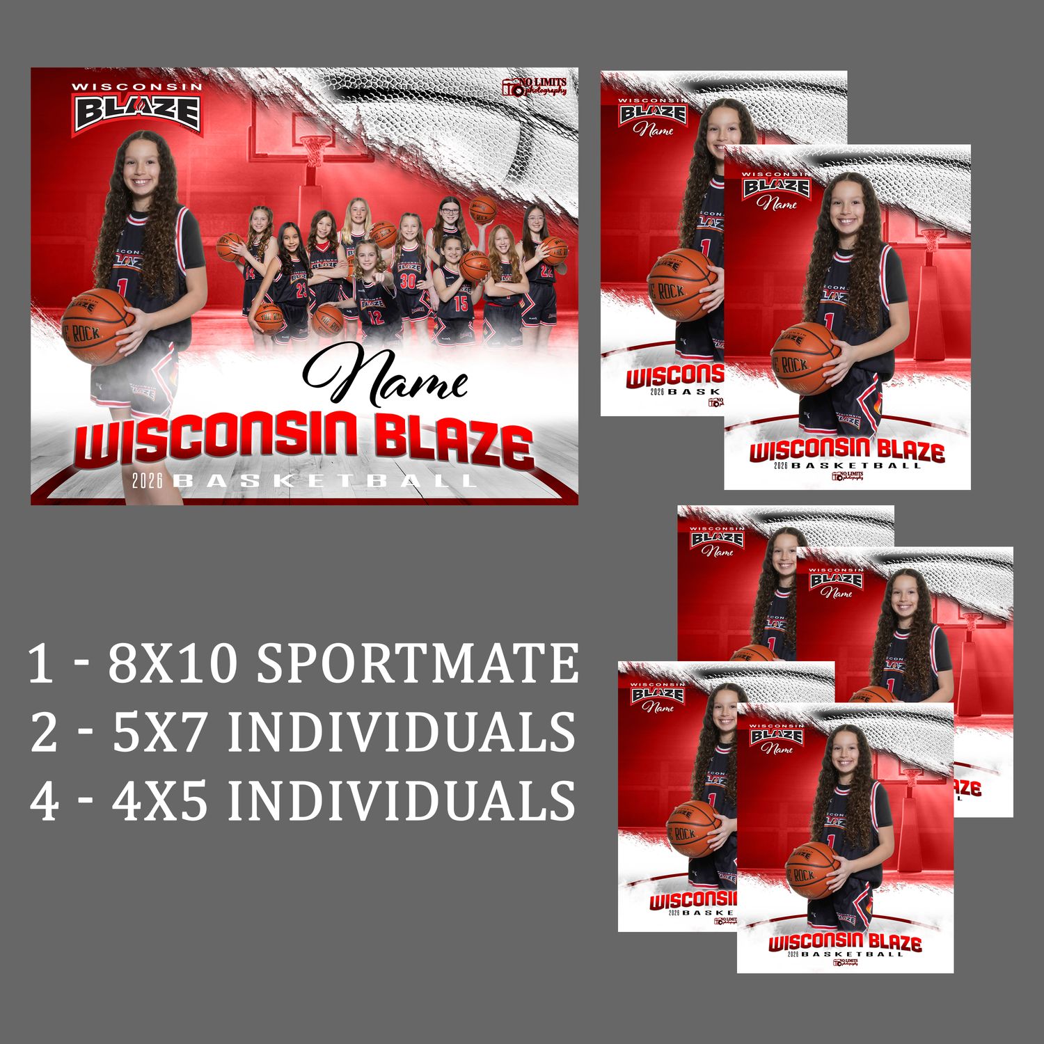 Pack -1 Blaze 8x10 Sportmate Pack