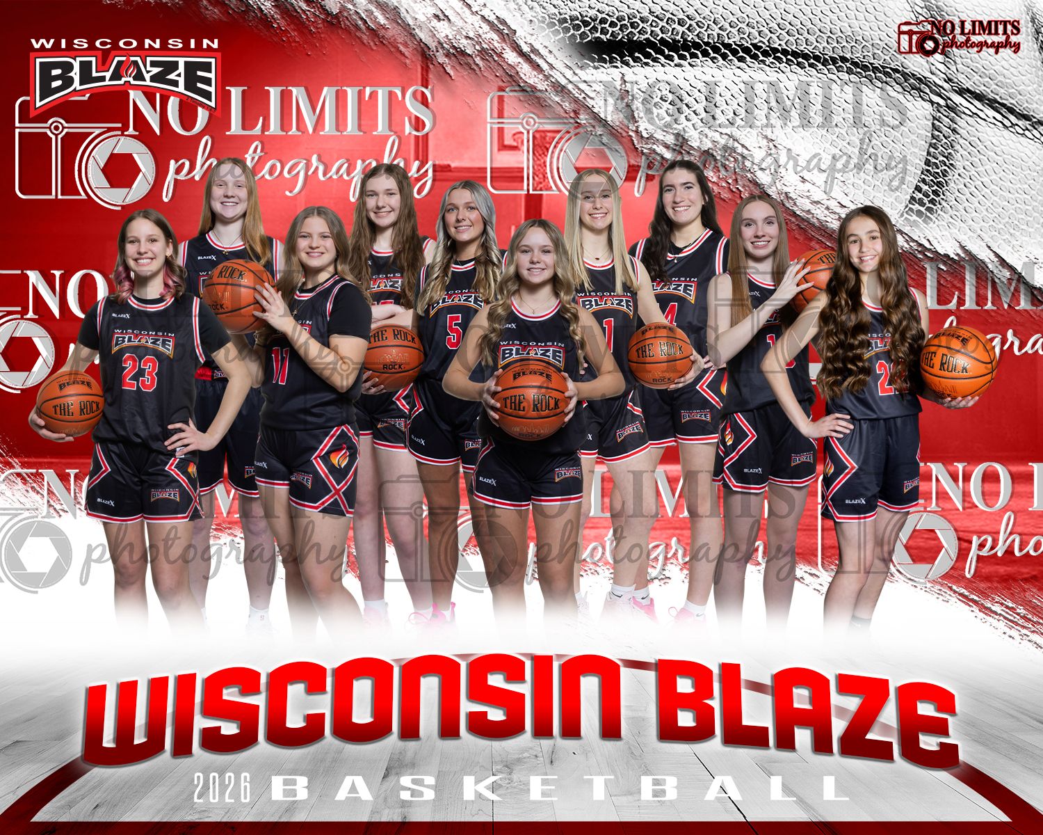 Blaze 8X10 Team Photo Print Only