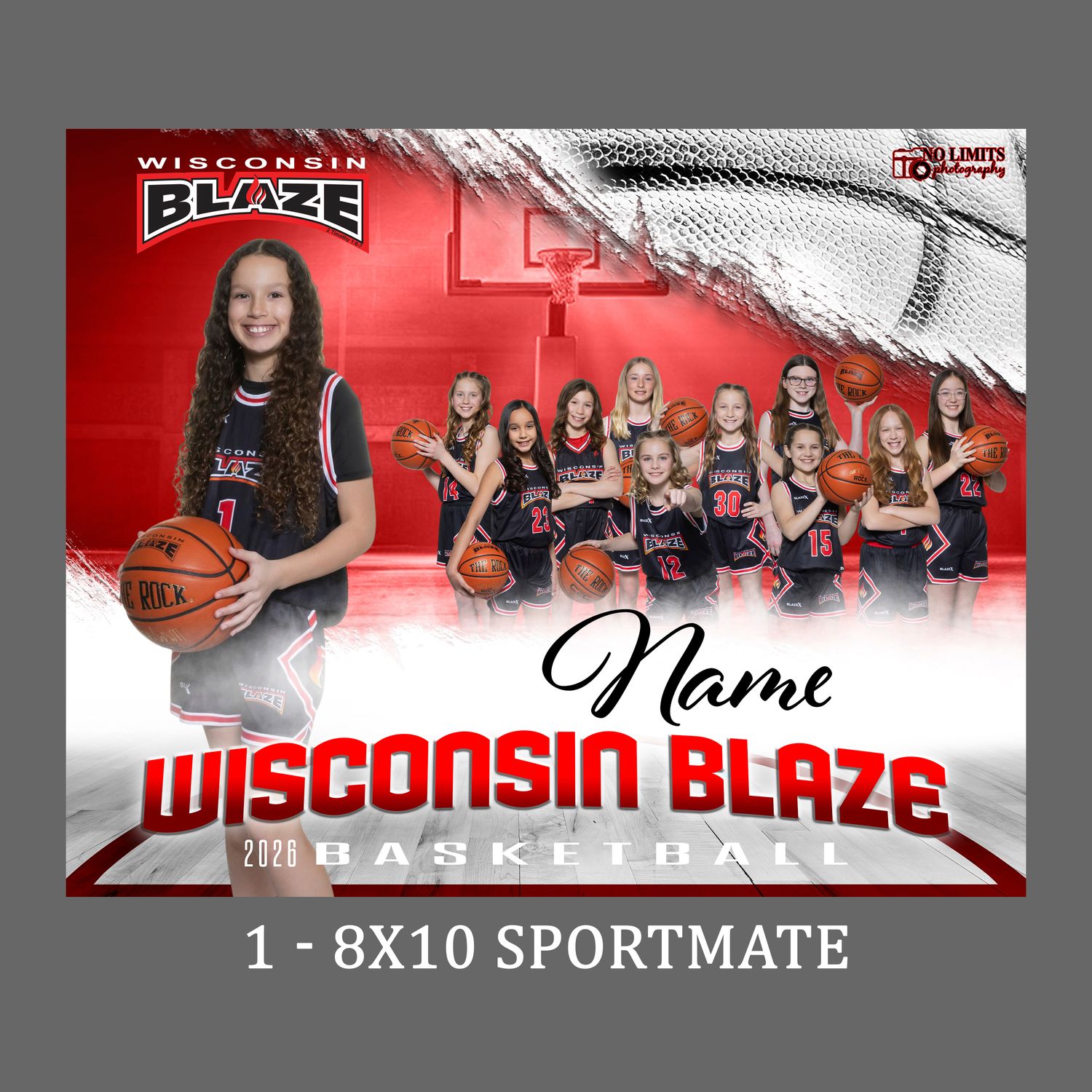 Pack-7 Blaze 8X10 Sportmate Photo Print ONLY