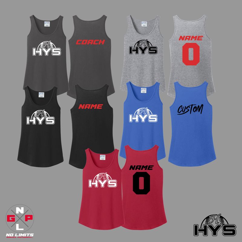 HORTONVILLE YOUTH SPORTS LADIES TANK TOP