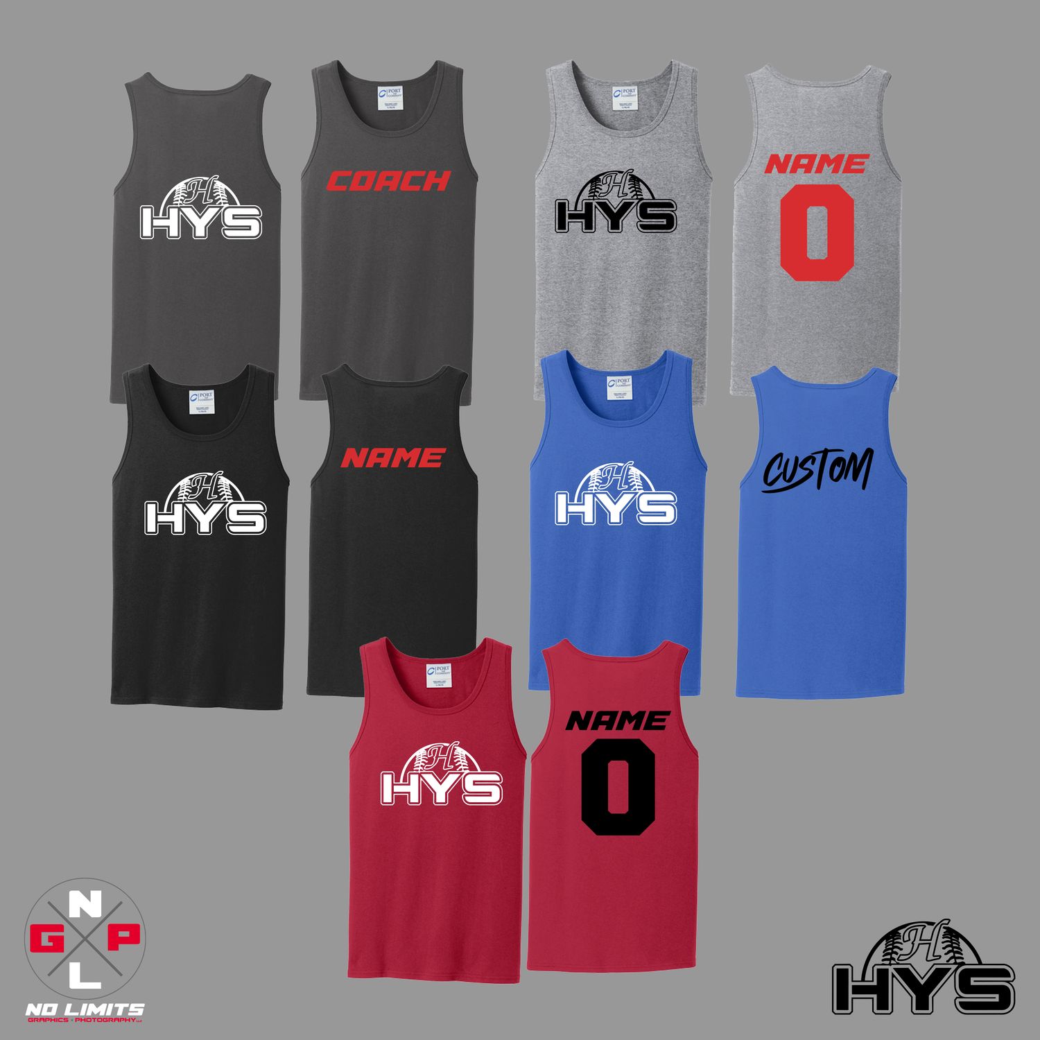 HORTONVILLE YOUTH SPORTS MENS TANK TOP