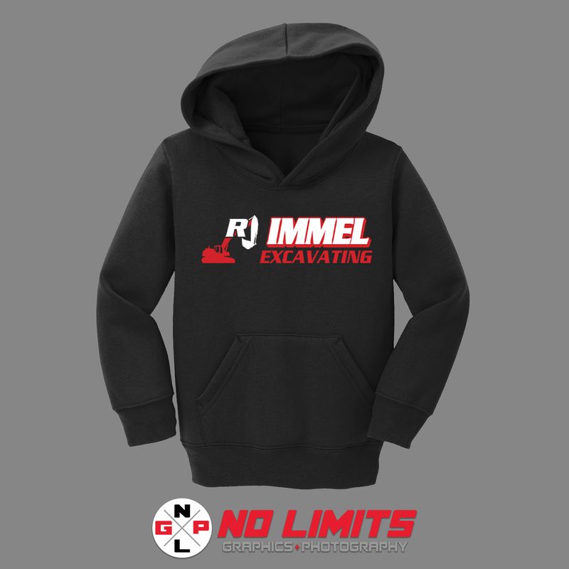 RJ IMMEL EXCAVATING PORT &amp; CO TODDLER HOODIE