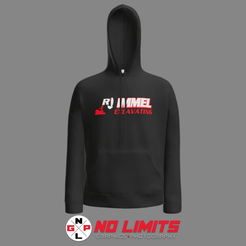 RJ IMMEL EXCAVATING BELLA+CANVAS UNISEX FLEECE DTM HOODIE