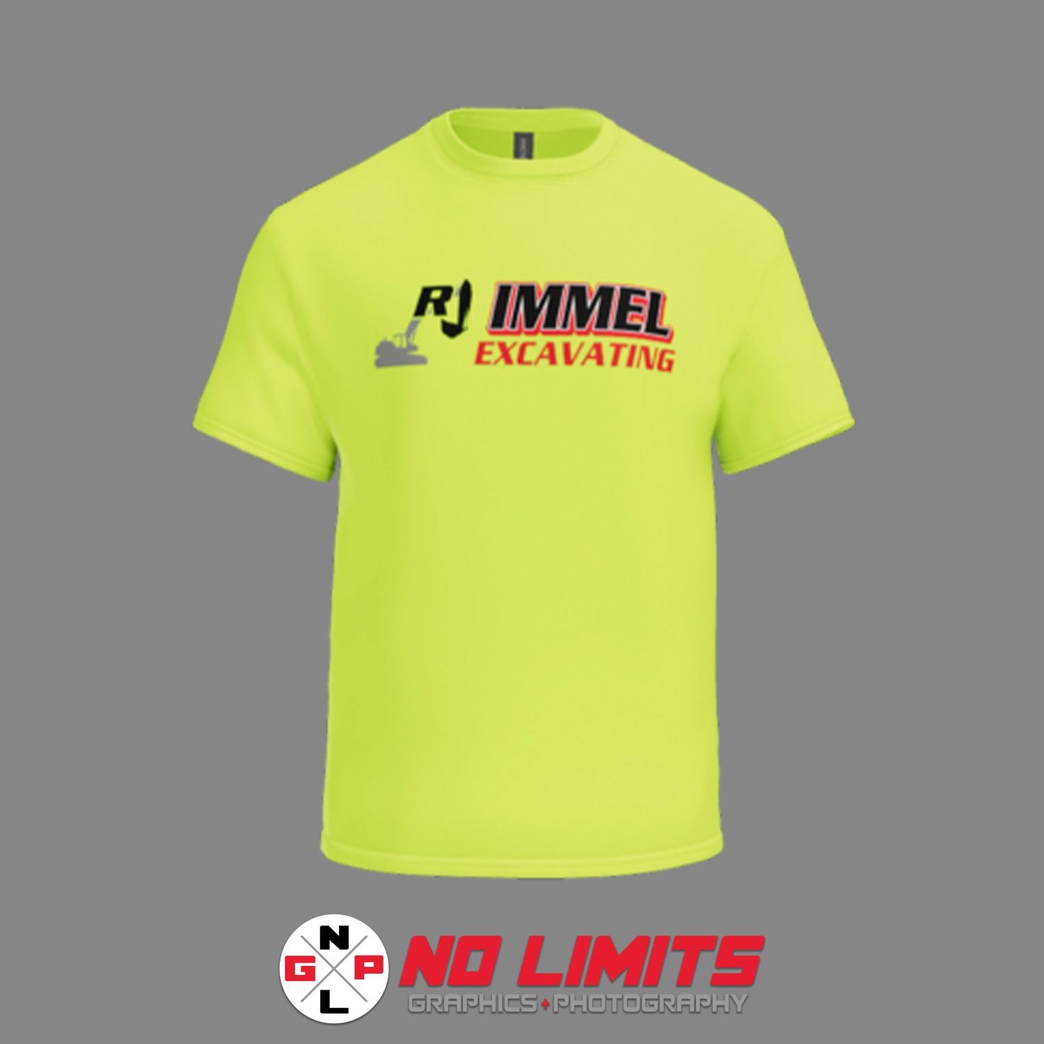 RJ IMMEL EXCAVATING GILDAN TEE