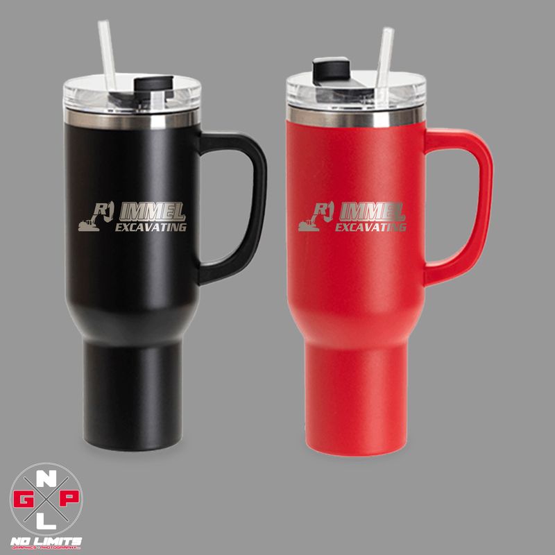 RJ IMMEL LASER ENGRAVED 40OZ TUMBLER