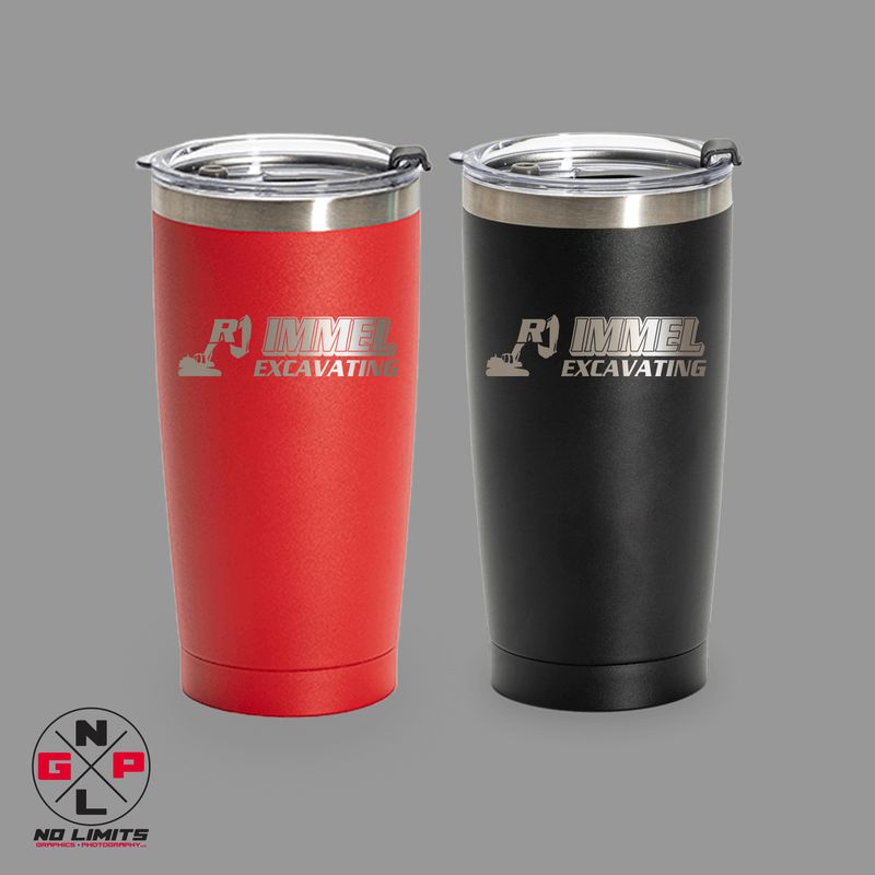 RJ IMMEL LASER ENGRAVED 20OZ TUMBLER