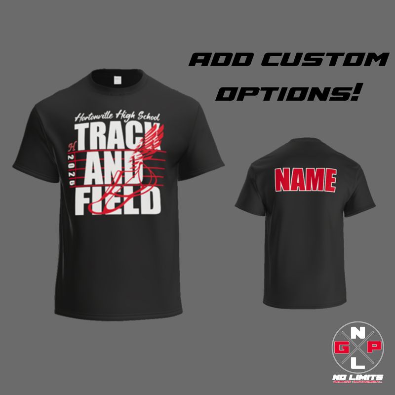 HHS Track and Field Flying Shoe Cotton T-Shirt