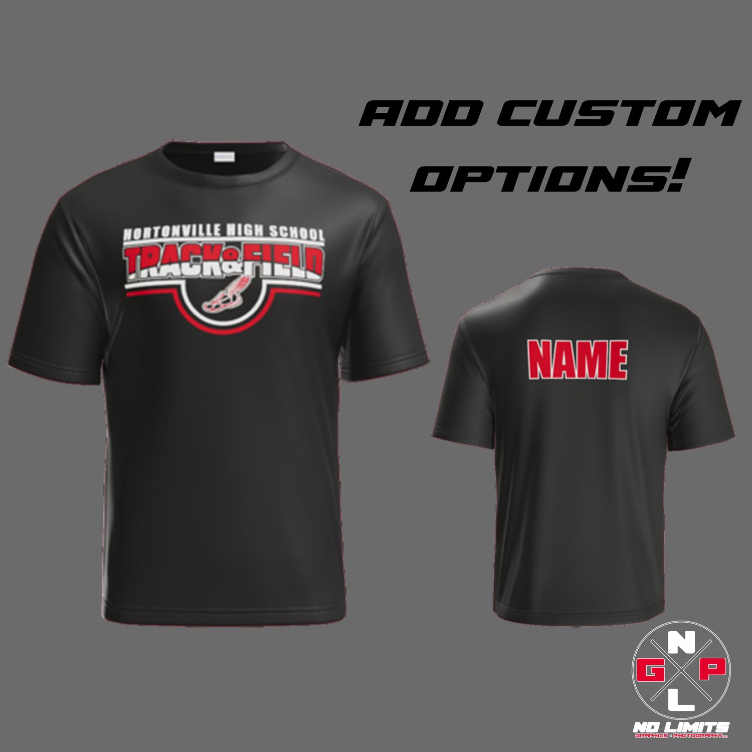 HHS Track and Field DUAL Poly T-Shirt