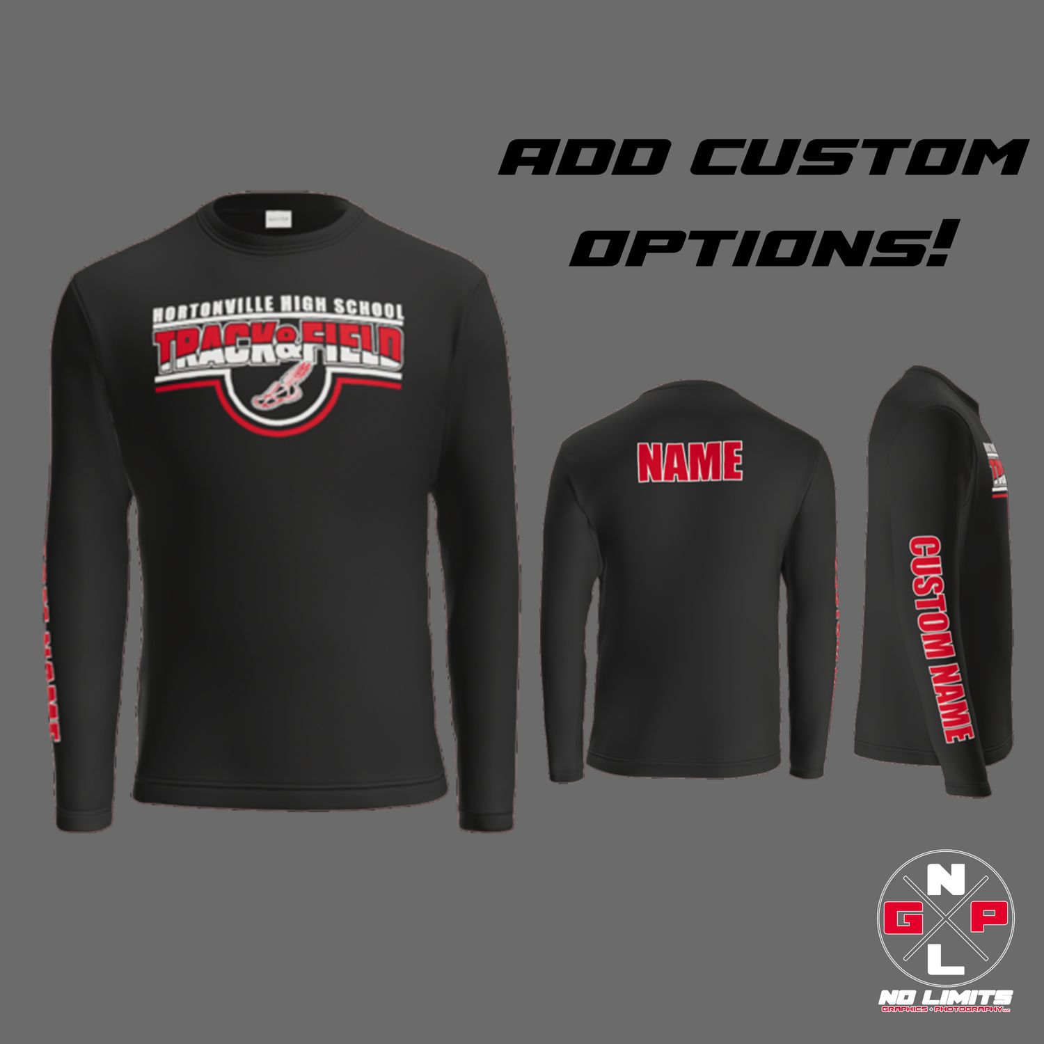 HHS Track and Field DUAL Poly Long Sleeve