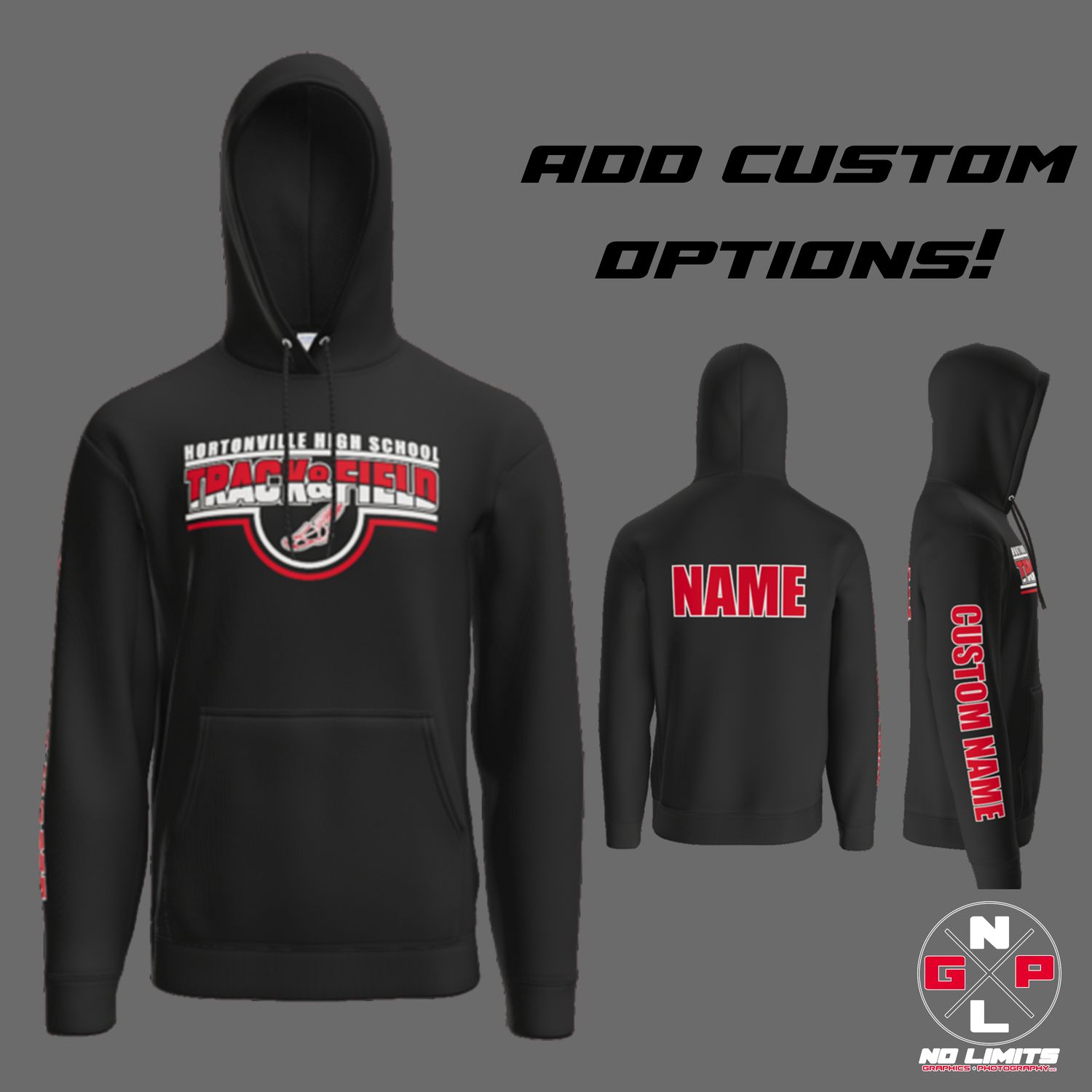 HHS Track and Field DUAL Hoodie
