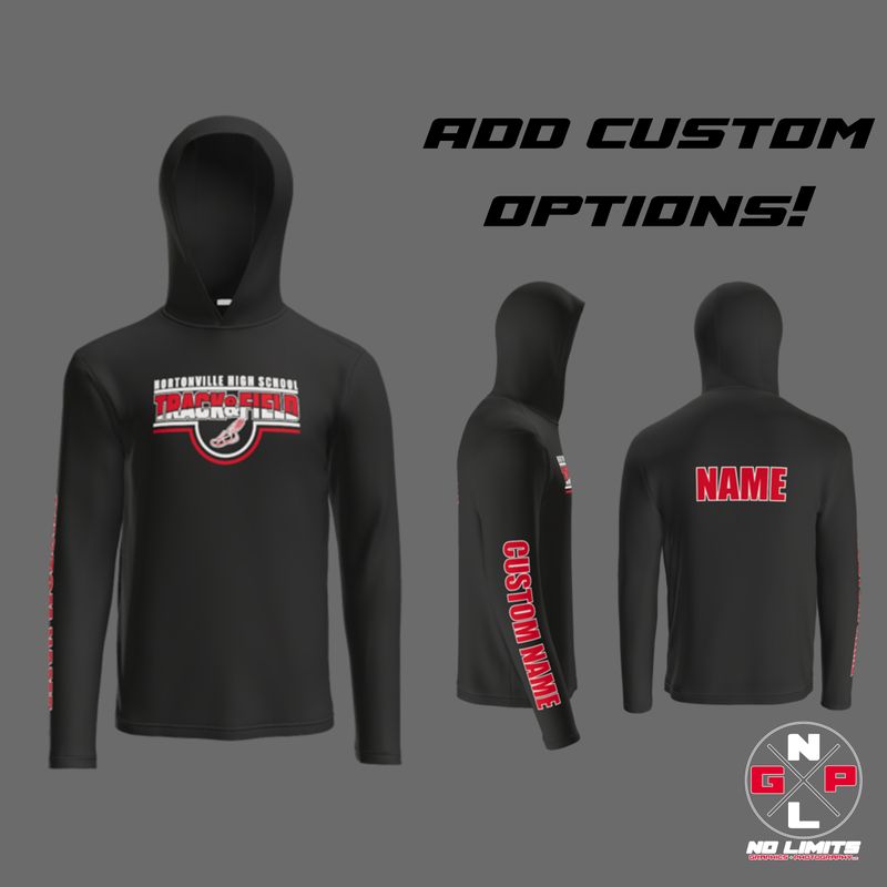 HHS Track and Field DUAL Poly Hooded Pull Over