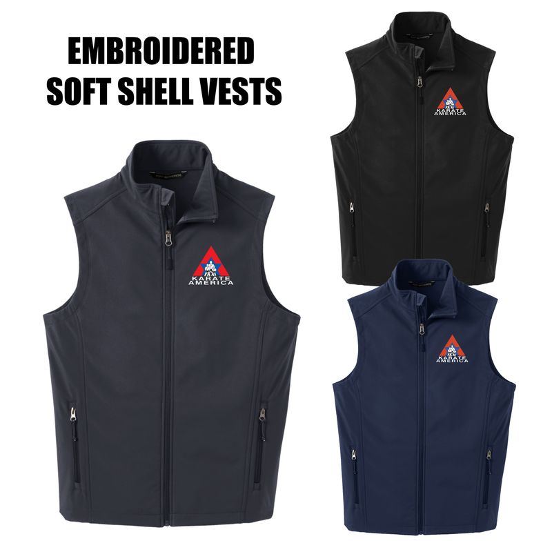 EMBROIDERED Port Authority® Core SOFT SHELL VESTS