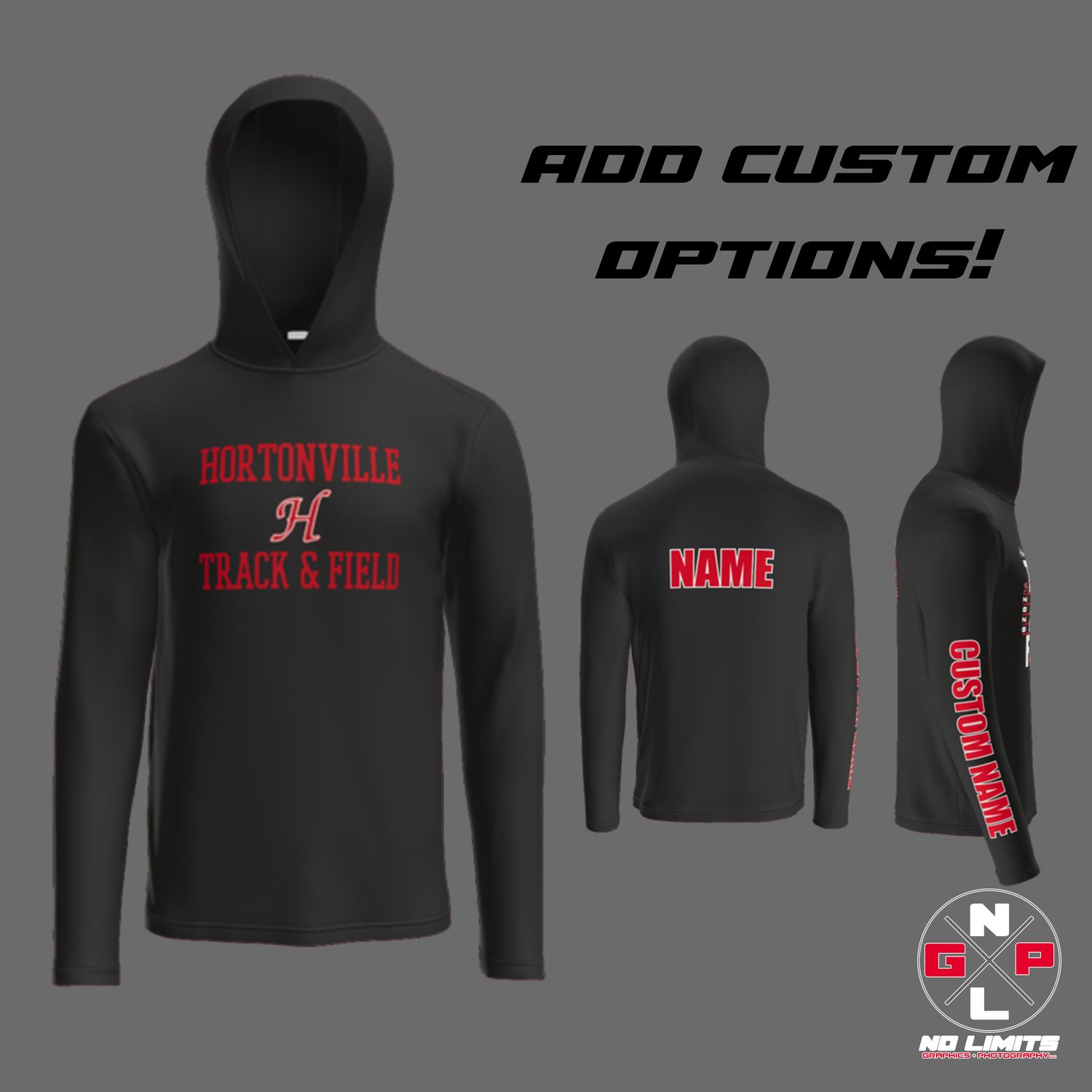 HHS Track and Field STAND Poly Hooded Pull Over