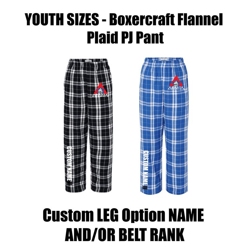 YOUTH SIZES - District® Flannel Plaid PJ Pant
