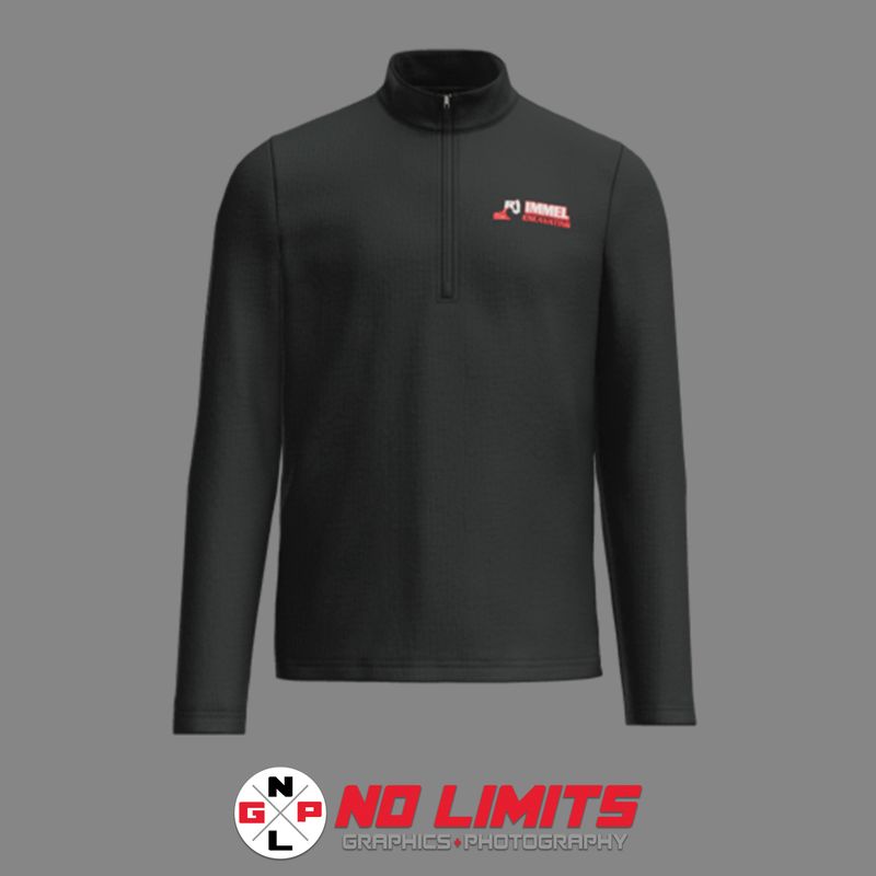 EMBROIDERED RJ IMMEL EXCAVATING TRAVIS MATTHEW 1/4 ZIP