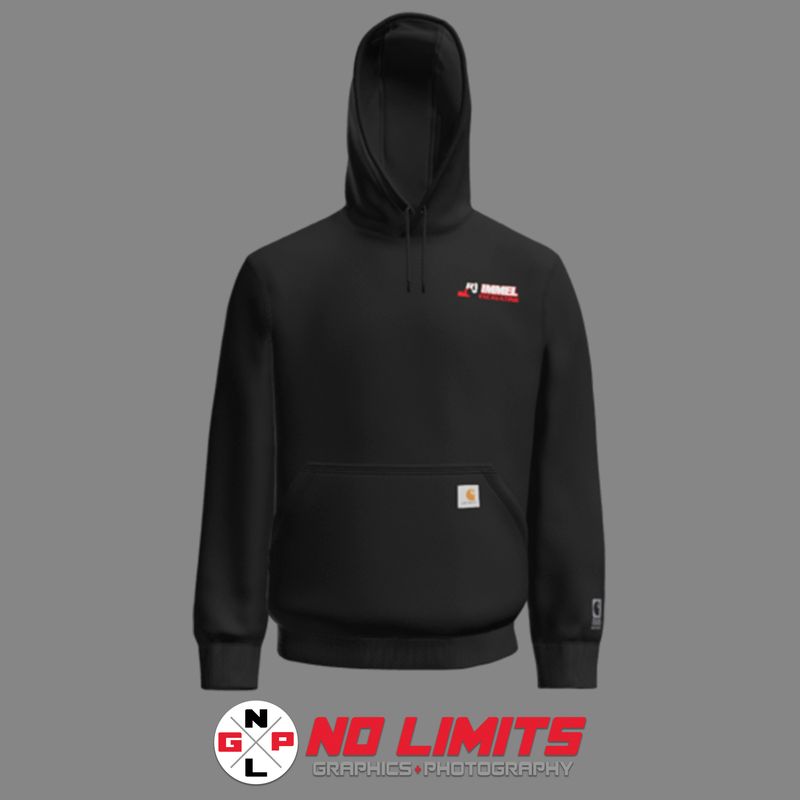 RJ IMMEL EXCAVATING CARHARTT RAIN DEFENDER HEAVYWEIGHT HOODIE