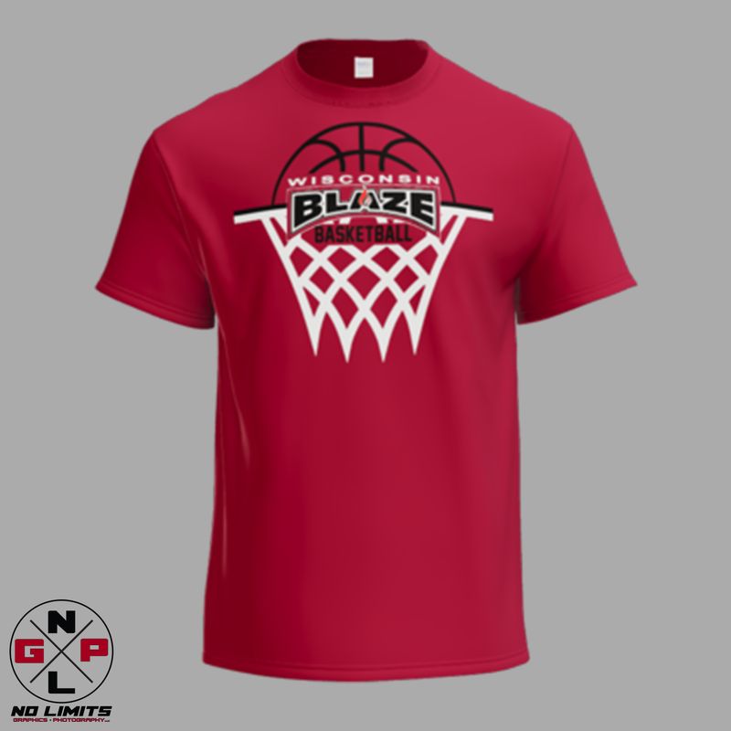 2026 Blaze Basketball Net Port &amp; Co Tee