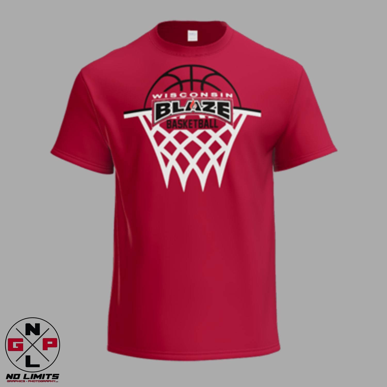 2026 Blaze Basketball Net Port &amp; Co Tee