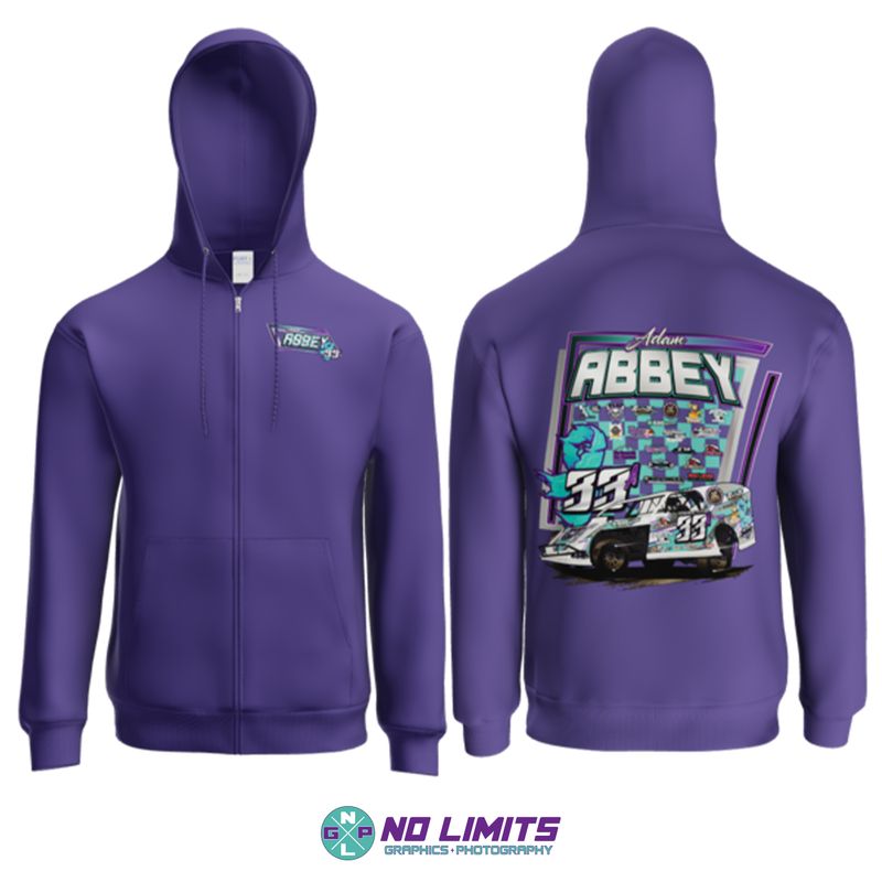 Adam Abbey Racing Zip-Up Hoodie