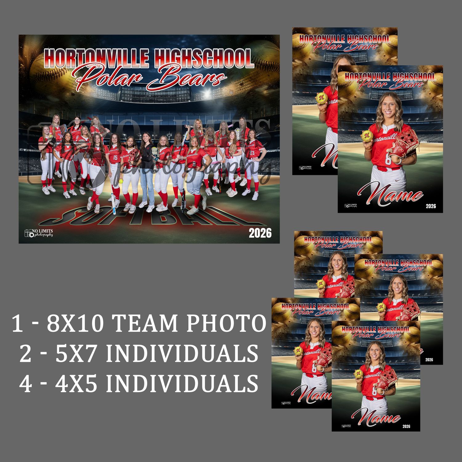 Pack-2 HHS 8X10 Teammate Pack