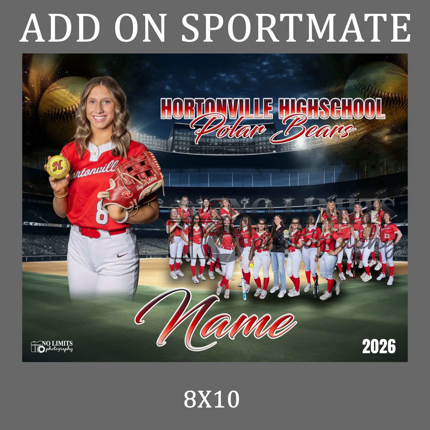 Pack-7 HHS 8X10 Sportmate Photo Print ONLY
