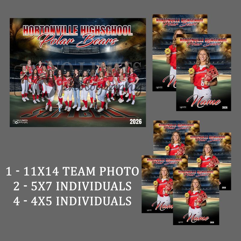 Pack -9 HHS 11x14 Teammate Pack
