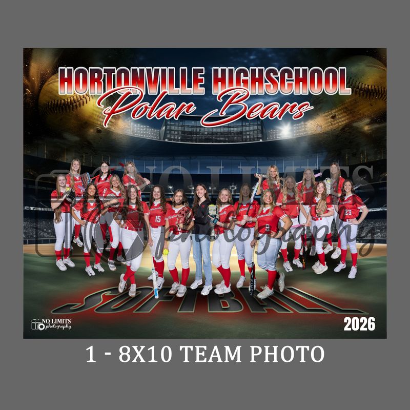 Pack-6 HHS 8X10 Team Photo Print Only