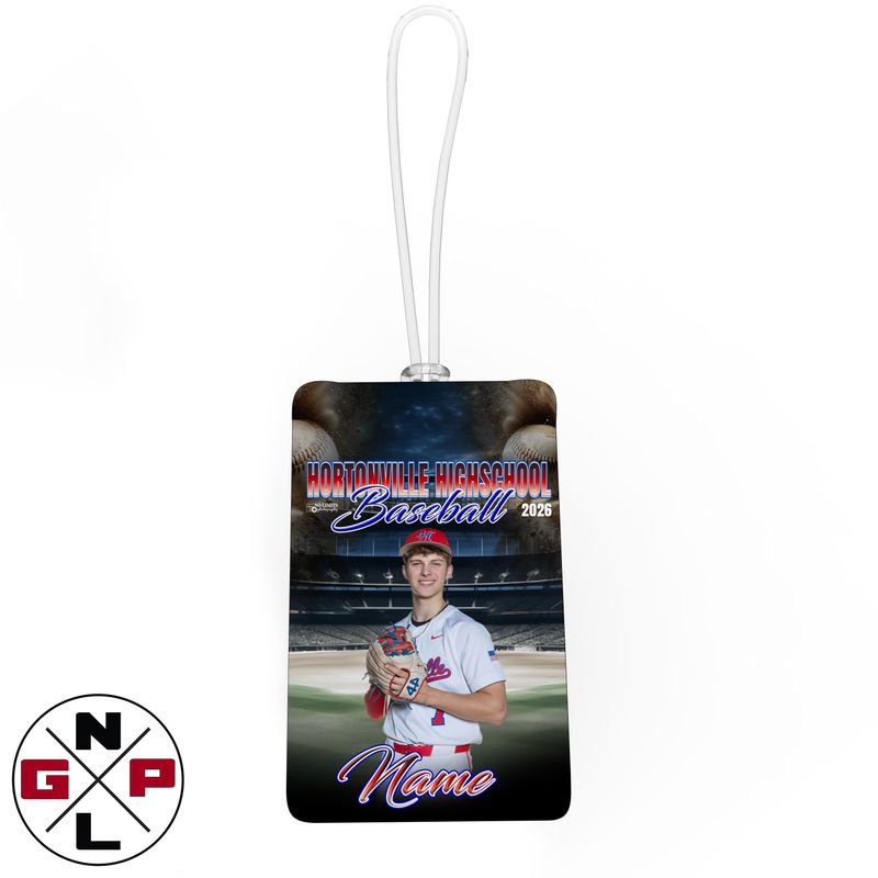 HHS Baseball Double Sided Gear Bag Tag