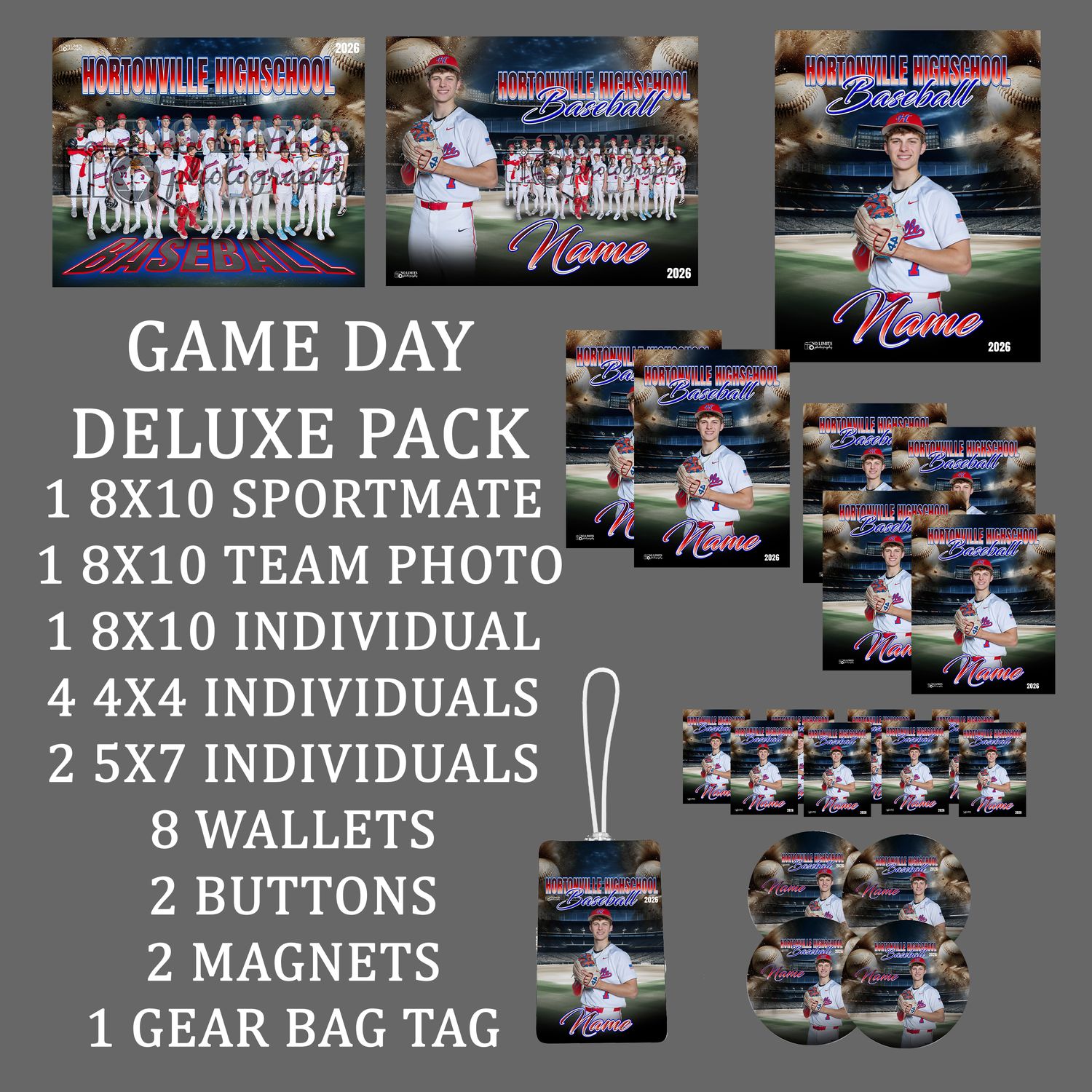 Pack-3 HHS Baseball Deluxe Game Day Pack