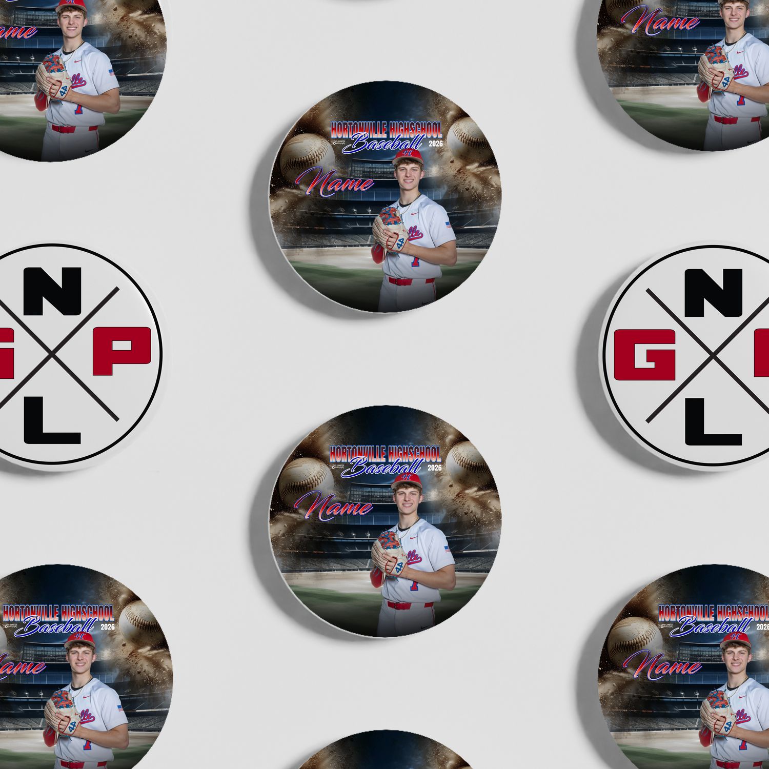HHS Baseball Button