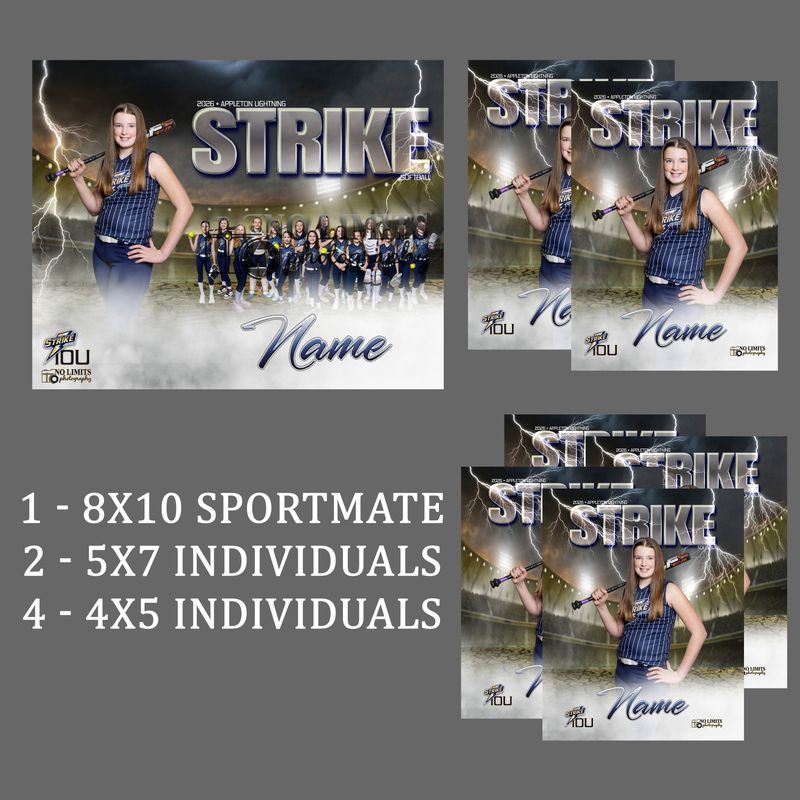 Pack -1 Strike 8x10 Sportmate Pack