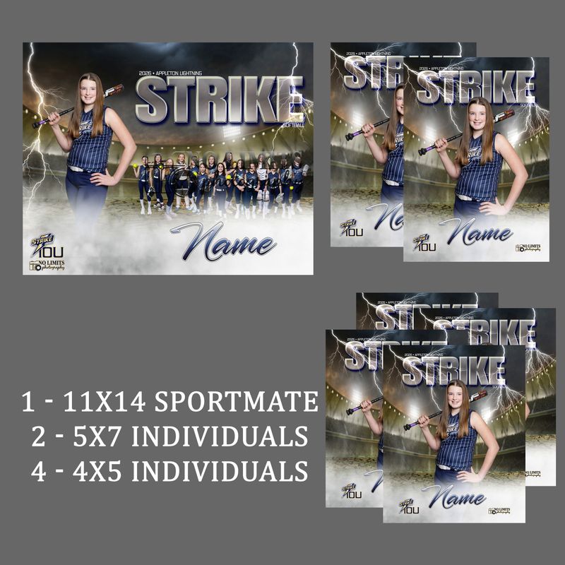 Pack -8 Strike 11x14 Sportmate Pack