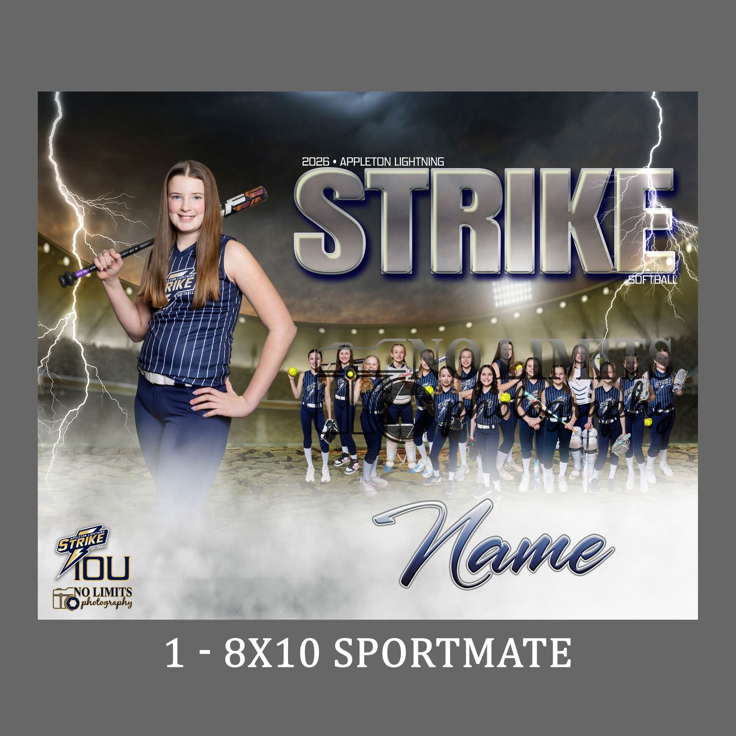 Pack-7 Strike 8X10 Sportmate Photo Print ONLY