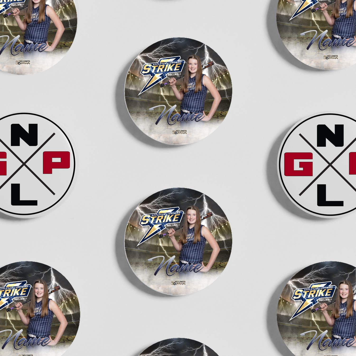 Strike Softball Button