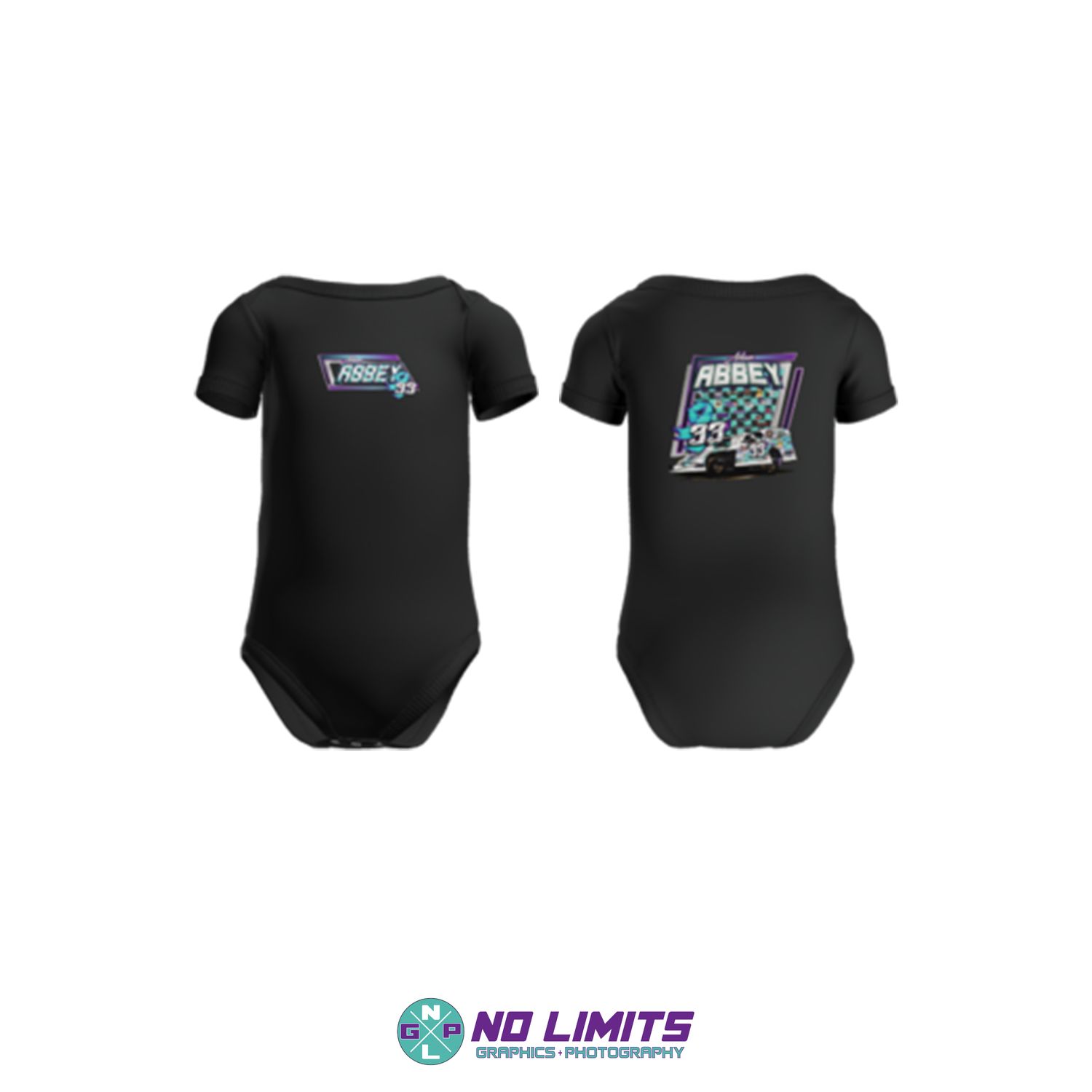 Adam Abbey Racing Baby Onsies