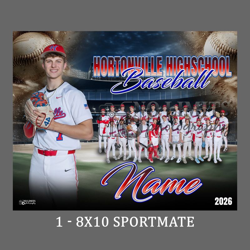 Pack-7 NLYB Baseball 8X10 Sportmate Photo Print ONLY