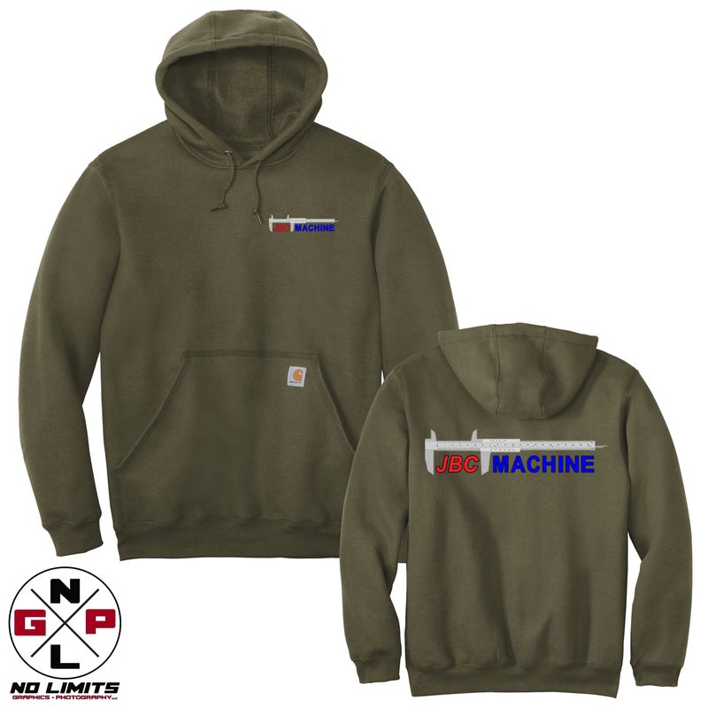 Double Sided JBC Machine Midweight Carhartt Hoodie