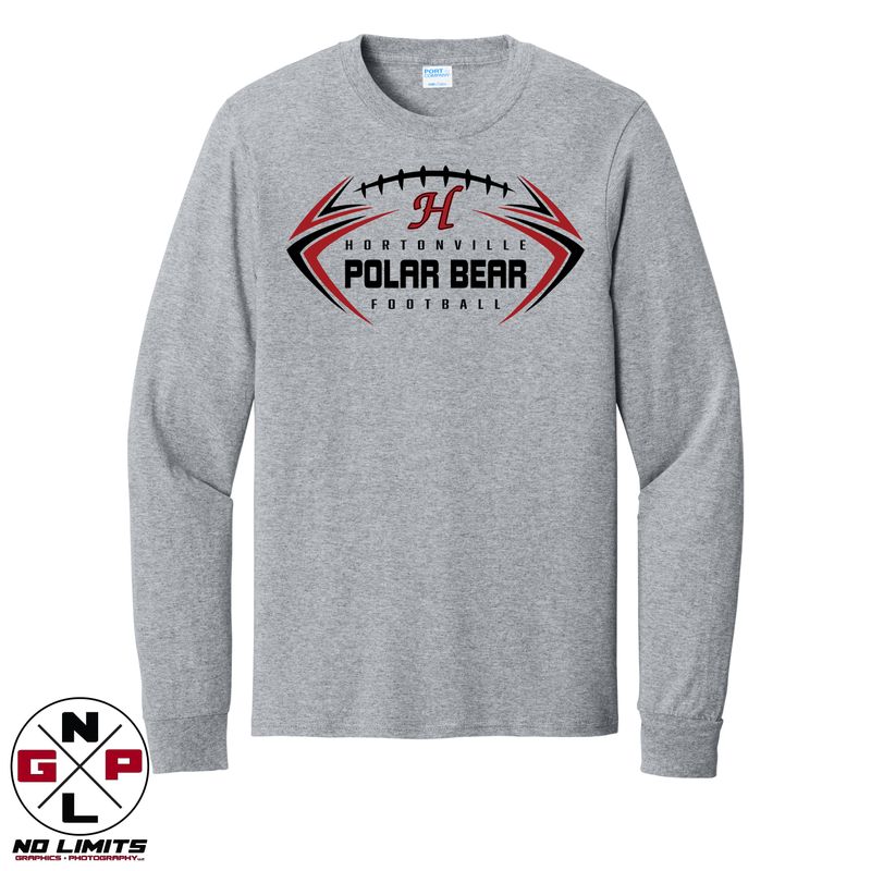 POLAR BEAR FOOTBALL LONG SLEEVE TEE