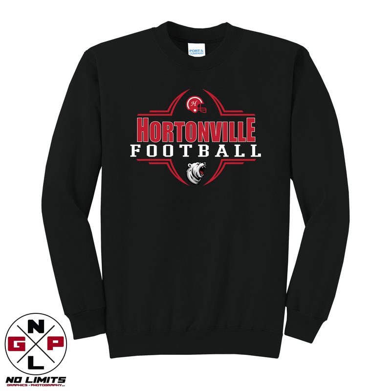 HORTONVILLE FOOTBALL CREWNECK