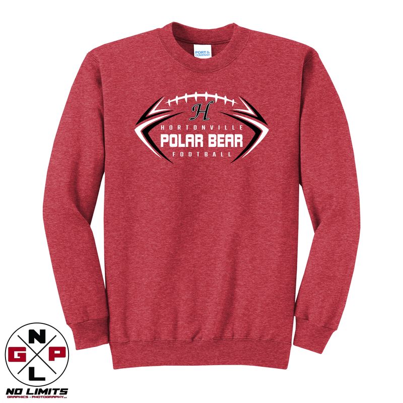 POLAR BEAR FOOTBALL CREWNECK