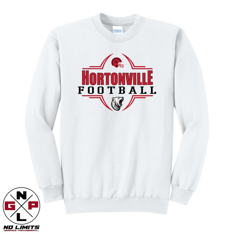 HORTONVILLE FOOTBALL YOUTH CREWNECK