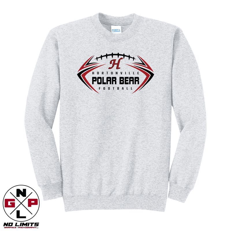 POLAR BEAR FOOTBALL YOUTH CREWNECK