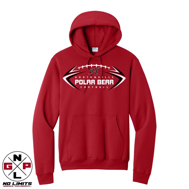 POLAR BEAR FOOTBALL HOODIE