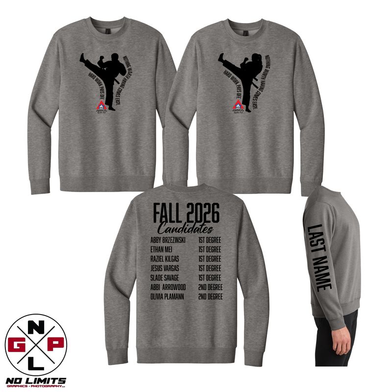 Karate America Appleton East Fall 2026 Candidate Crewneck