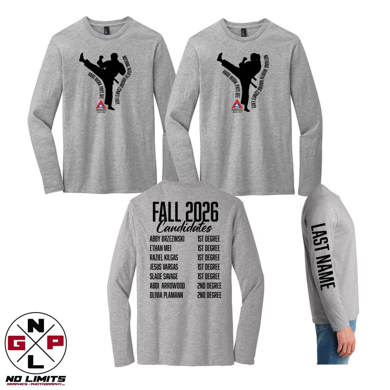 Karate America Appleton East Fall 2026 Candidate Longsleeve
