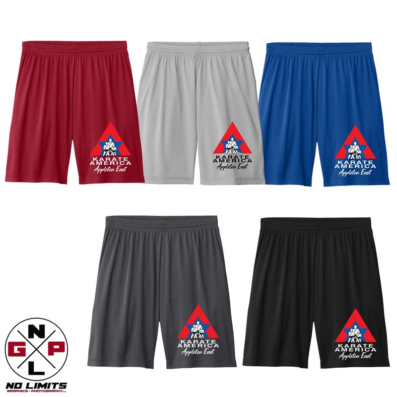 Karate America Appleton East Sport-Tek YOUTH PosiCharge Competitor Shorts