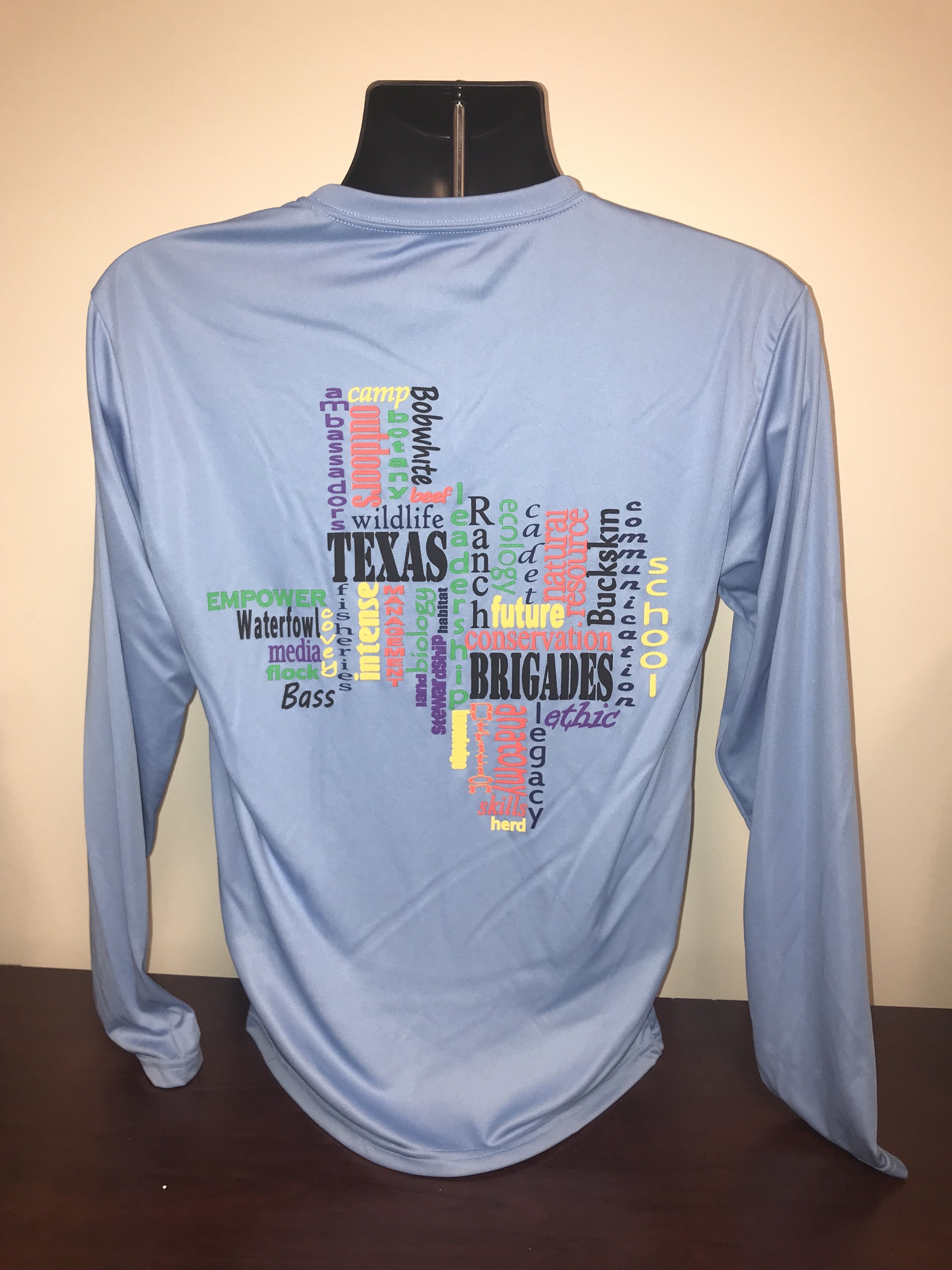 TX Word Cloud Performance Shirt (MEDIUM)